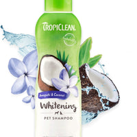 TropiClean 2-in-1 Papaya & Coconut Dog Shampoo and Conditioner | Natural Pet Shampoo Derived from Natural Ingredients | Cat Friendly | Made in the USA | 20 oz.