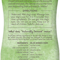 TropiClean 2-in-1 Papaya & Coconut Dog Shampoo and Conditioner | Natural Pet Shampoo Derived from Natural Ingredients | Cat Friendly | Made in the USA | 20 oz.