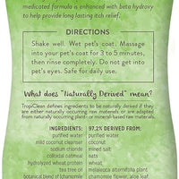 TropiClean 2-in-1 Papaya & Coconut Dog Shampoo and Conditioner | Natural Pet Shampoo Derived from Natural Ingredients | Cat Friendly | Made in the USA | 20 oz.