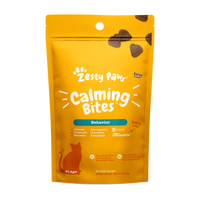 Zesty Paws Calming Bites for Cats, Stress & Anxiety Relief Supplement, Bacon Flavor, 30 Ct Soft Chews