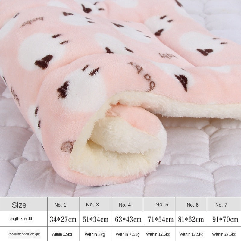 Winter Thicken Soft Pet Mat