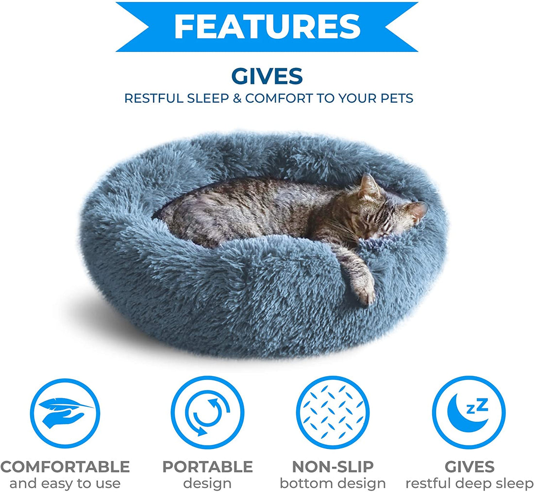 Soft Plush Round Pet Bed