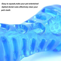 Benepaw Durable Interactive Toy Dog Chew Non-toxic Tooth Cleaning Puppy Pet Toys Sound Squeaker Rubber Molar Stick Dog Play Game