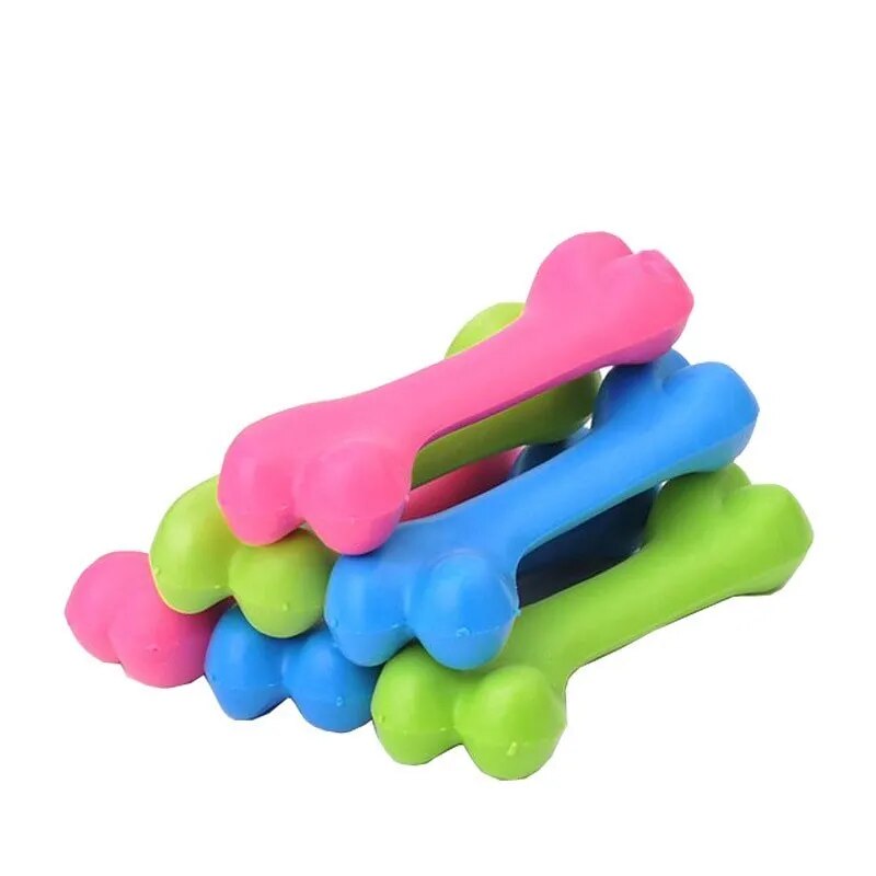 10PCS Randomly Puppy Pet Toys For Small Dogs Rubber Resistance To Bite Dog Toy Teeth Cleaning Chew Training Toys Pet Supplies