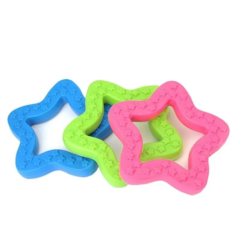 10PCS Randomly Puppy Pet Toys For Small Dogs Rubber Resistance To Bite Dog Toy Teeth Cleaning Chew Training Toys Pet Supplies