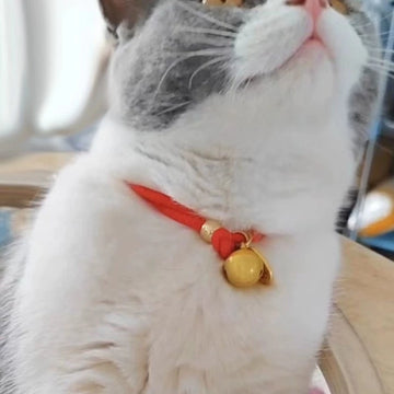 Pet Collar Chinese Style Puppy Bell Collar Cat Bell Cute Cat Necklace Cat Collar Small Dog Bell