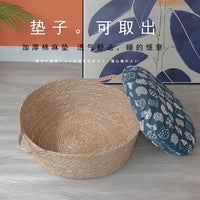 Rattan Cat Nest All Year Round Neutral Papyrus Nest Internet Celebrity Winter Warm Cat Bed Cat Scratch Board Kennel Cat Pet Supplies