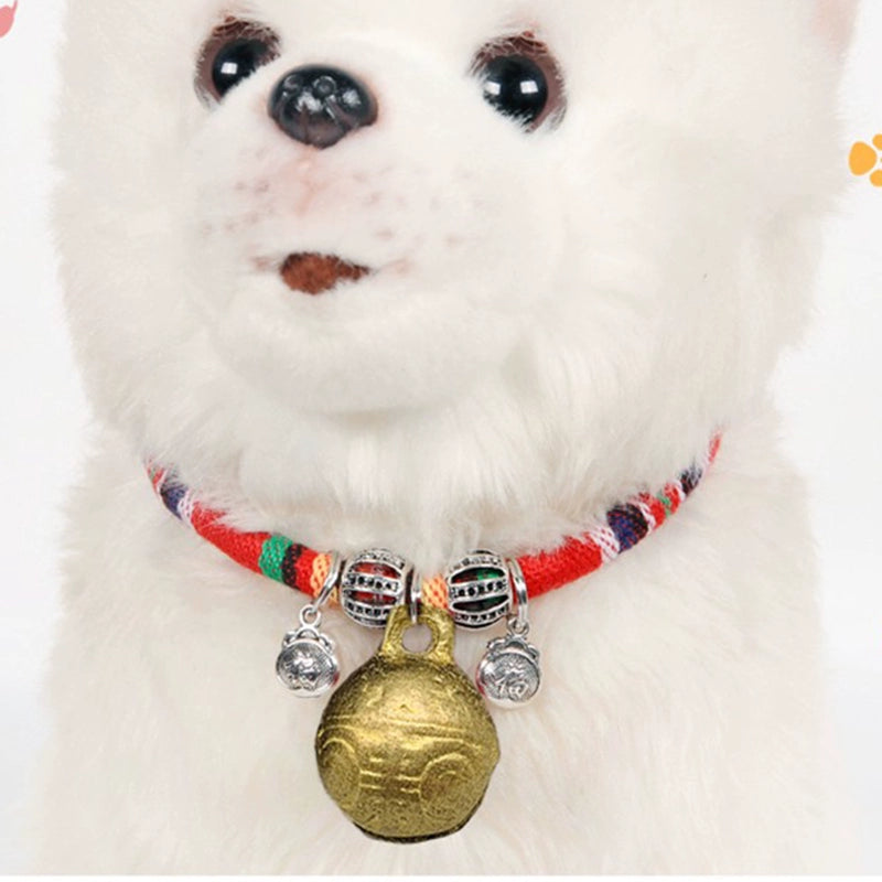 Dog Bell Collar Small Size Dogs Puppy Cat Necklace Ornament Collar Pet Scarf Teddy Dog Supplies Complete Collection