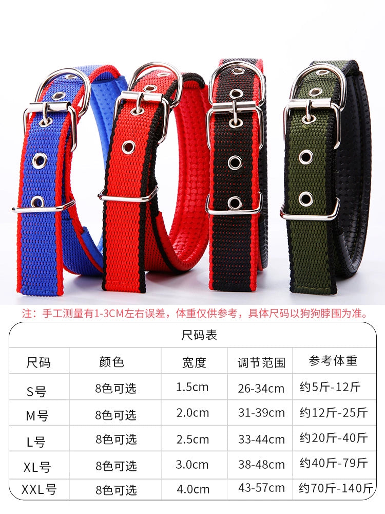 Dog Collar Leash Pet Dog Walking Rope Large Medium Small Dog Dog Chain Foam Neck Cover Golden Retriever Collar