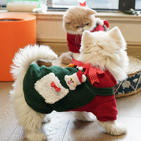 Dog Christmas Clothes Cute Winter Clothes Teddy Bichon Cat Clothes Thickened New New Internet Celebrity