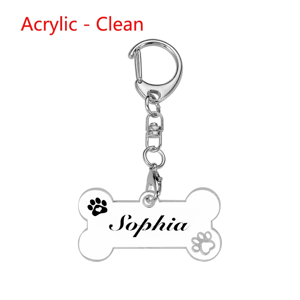 Customizable Engraved Dog Collar Tags