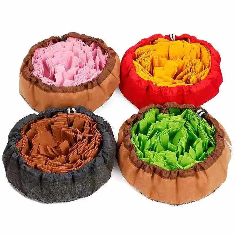 Pet Dog Snuffle Mat Nose Smell Training Sniffing Pad Dog Puzzle Toy Slow Feeding Bowl Food Dispenser Carpet Washable Dog toys