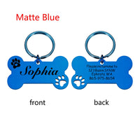 Customizable Engraved Dog Collar Tags