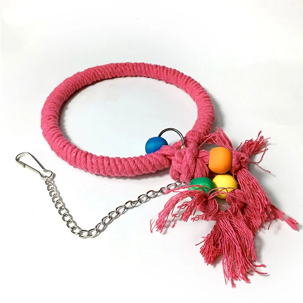 Pet Bird Chewing Toy Cotton Rope Parrot Toy Bite Bridge Bird Tearing Toys Cockatiels Training Hang Swings Birds Cage Supplies