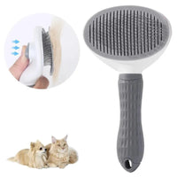 Stainless Steel Hair Remover Brush for Dogs and Cats, Non-slip Beauty Brush, Dog Grooming Equipment, Pet Hair Removal Comb