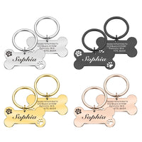 Customizable Engraved Dog Collar Tags