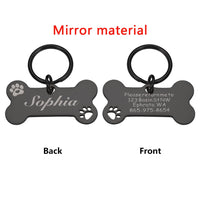 Customizable Engraved Dog Collar Tags