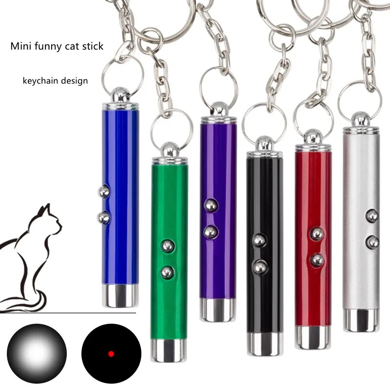 Led lights Funny Cat Stick Toys Cat Dog Pointer Red Light Stick Pen Inttoyeractive Toy And Lighting 2-In-1 Pet Accessories