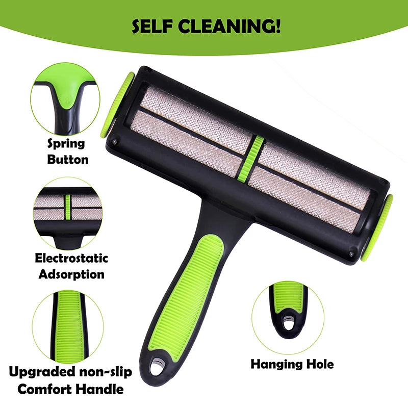 Pet Hair Remover Roller Removing Dog Cat Self Cleaning Lint Pet Hair Remover Pet Hair Remov Cleaning Sofa Carpets Combs