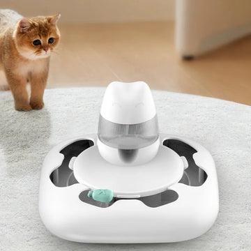 Interactive Cat Toy Automatic Pet Feeder Electric Flutter Rotating Kitten Toys Intelligence Balls Roller Tracks Feeder Pet Toys
