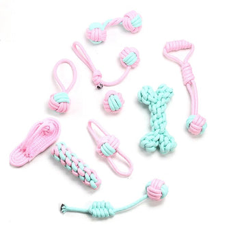 Pet Dog Toys for Large Small Dogs Toy Interactive Cotton Rope Mini Dog Toys Ball for Dogs  Accessories Toothbrush Chew Puppy