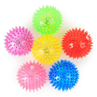 Dog Toy Pet Luminous Toy Ball Squeaky Bite Resistant Elastic Hedgehog Ball Small, Medium and Large Dog Bites Toy Spiky Ball