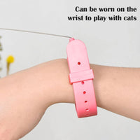 Interactive Cat Toys Cat Teaser Stick Collar Self-hi Game for Cats Stick Funny Pet Cat Toys Pet Accessories Juguwtes Para Gatos