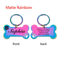 Customizable Engraved Dog Collar Tags