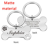 Customizable Engraved Dog Collar Tags