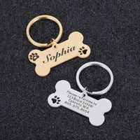 Customizable Engraved Dog Collar Tags