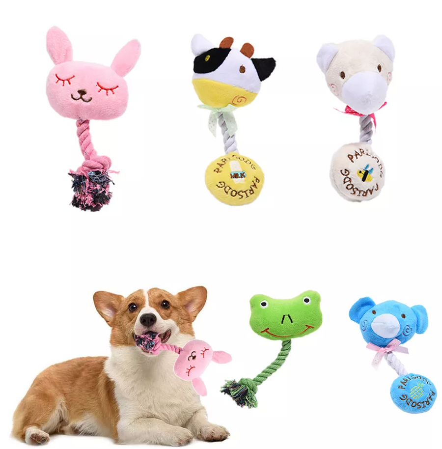 Dog Cotton Rope Pet Dog Molar Rope Pet Dogs Durable Bite Resistant Rope Chew Toys Pets Teeth Cleaning Supplies For Small Meduim