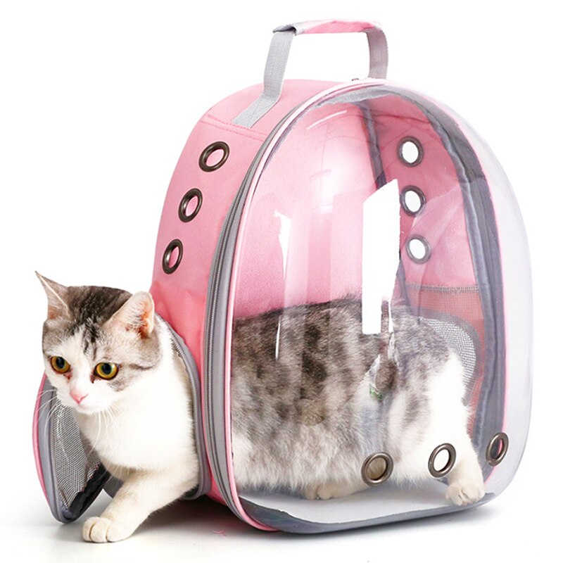 Cat Pet Carrier Backpack Transparent Capsule Bubble Pet Backpack Small Animal Puppy Kitty Bird Breathable Carrier for Travel