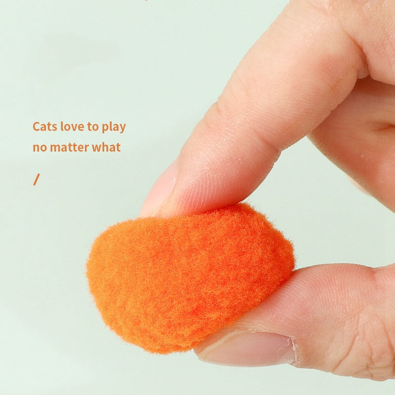 Interactive Mini Pompom Cat Toys