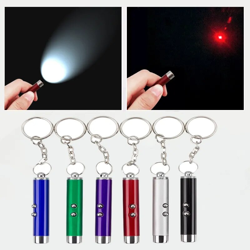 Led lights Funny Cat Stick Toys Cat Dog Pointer Red Light Stick Pen Inttoyeractive Toy And Lighting 2-In-1 Pet Accessories