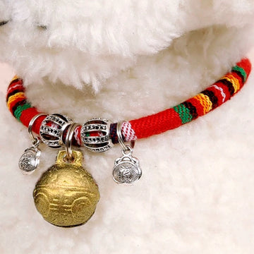 Dog Bell Collar Small Size Dogs Puppy Cat Necklace Ornament Collar Pet Scarf Teddy Dog Supplies Complete Collection