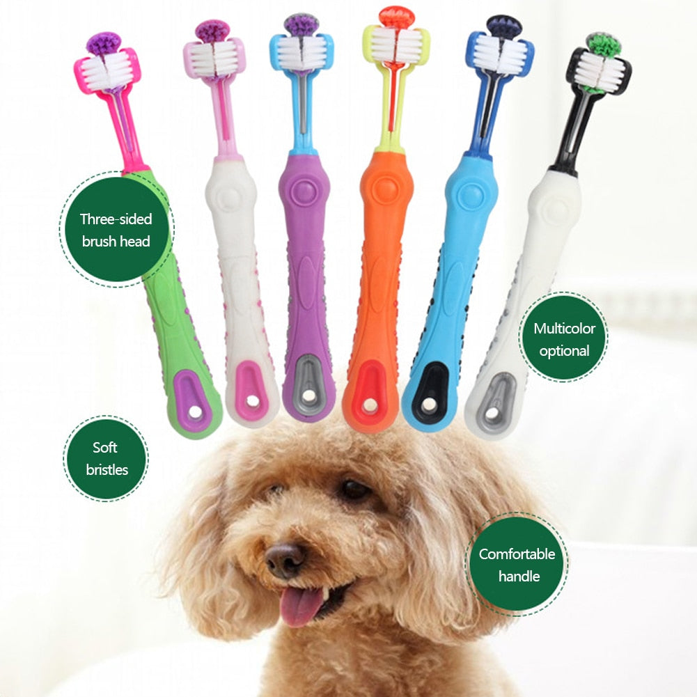 Three Sided Pet Toothbrush